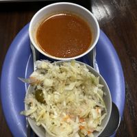 Cabbage and tomato-based sauce  at Pupusas 503 in Charlotte