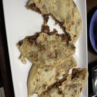 Mixed veggie pupusa with beans and no cheese   at Pupusas 503 in Charlotte
