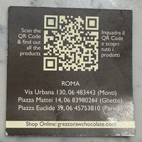   at Grezzo Raw Chocolate in Rome