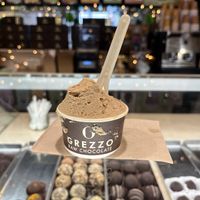 Hazelnut gelato   at Grezzo Raw Chocolate in Rome