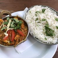 Aloo gobi at Saffron in Karlovy Vary