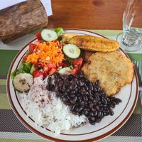 Vegan casado 3500 colones :) at Vista Verde Lodge in Monteverde