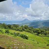 The view from the restaurant at Vista Verde Lodge in Monteverde
