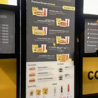 Menu  at Ready Burger in North West London