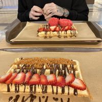 Vegan waffles  at Waf-Waf - Palladium in Prague