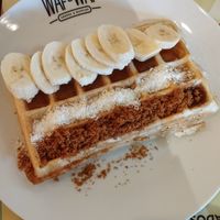 Banana Coconut Lotus sprinkles Maple syrup at Waf-Waf - Palladium in Prague