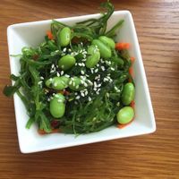 Edamame  at Little Bento Box in Worcester