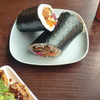 Hoisin duck roll at Little Bento Box in Worcester