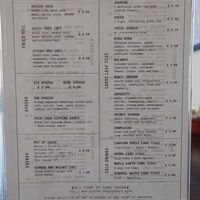 Menu inside at Little Bento Box in Worcester