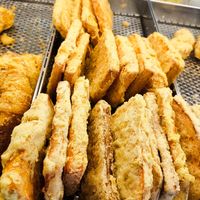 Fried sweet potato at Goreng Pisang 四馬路 Queen Street in Central Singapore