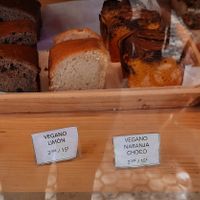 Some vegan cakes at The Loaf in San Sebastian
