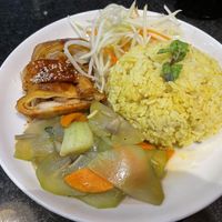 “Duck” with rice  at Ngoc Chi in Da Nang