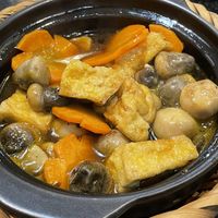 Claypot straw mushrooms in soy sauce  at Ngoc Chi in Da Nang