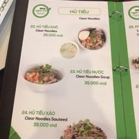 Menu at Ngoc Chi in Da Nang