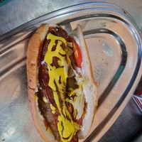 Wheat furter נקניק sandwich at Tasty Vegan - Tivoni Taim - טבעוני טעים in Dimona