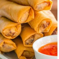 Spring rolls at Tasty Vegan - Tivoni Taim - טבעוני טעים in Dimona