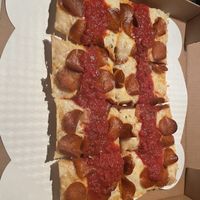 Large Detroit with vegan cheese and pepperoni   at Via 313 - East 6th in Austin