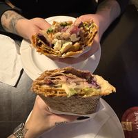 Veganer Dürüm (der untere)  at Efes Grill Murat TAS in Eutin