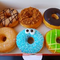 Maple, Lotus Biscoff, Chocolate, Glazed, Monster, Green Present
 at Dunkin' in Urtenen-schoenbuehl