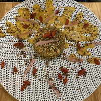 Terrine de butternut #Veganuary at Les Bacchanales in Nancy