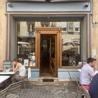 Outside  at Les Bacchanales in Nancy