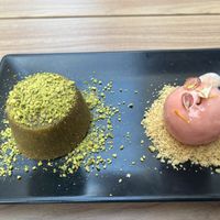 Nagerecht: pistache fondant   at Les Bacchanales in Nancy