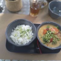 Yellow thai curry at Kantu Asian Corner in Evora