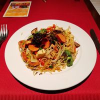 Combo with green mountain sausage at Han Mongolian Barbecue in Biel