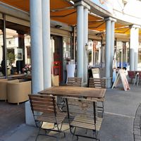 Outdoor seating at Han Mongolian Barbecue in Uster