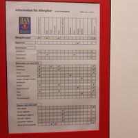 Allergen declarations at Han Mongolian Barbecue in Uster