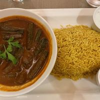 Okra stew  at Bait Al Luban in Muscat