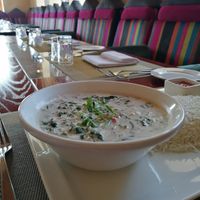 Spinatcurry at Bait Al Luban in Muscat