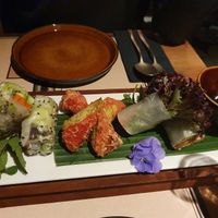 Vegan spring rolls at Co Chin Chin Brasserie in Zurich