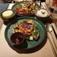 Aubergines and tofu at Co Chin Chin Brasserie in Zurich