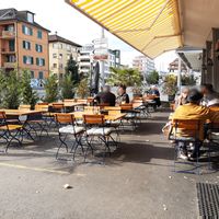 Outdoor seating at Moon Restaurant - Maybe closed in Zurich