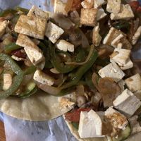  Vegetarian tacos with tofu added  at El Rancho in Watkins Glen