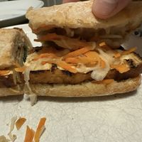 Tofu in a bahn mi   at Pho Yum in Albany