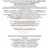 Menu at Alte Kuchl in Regensburg