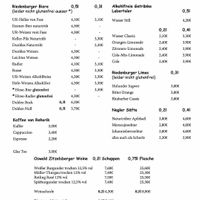 Menu at Alte Kuchl in Regensburg