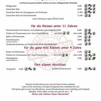 Menu at Alte Kuchl in Regensburg