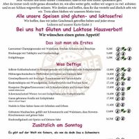 Menu at Alte Kuchl in Regensburg