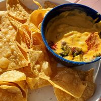 Credos vegan queso at Better Half Coffee & Cocktails in Austin