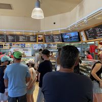 Shop and menue  at Beechworth Bakery in Echuca