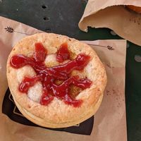 Indian curry pie at Beechworth Bakery in Ballarat