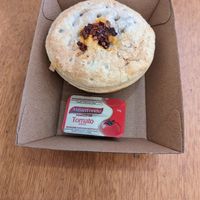 Chilli con carne pie at Beechworth Bakery in Ballarat