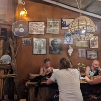 Cool art at La Olita - temporarily closed in Brisas De Zicatela