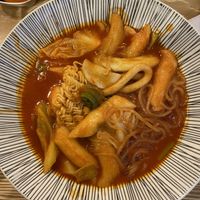 Noodle tteokbokki.  at Cow Tteokbokki  in Seoul