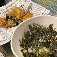 Vegan fries and 시래기(dried radish leaves) rice  at Cow Tteokbokki  in Seoul