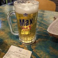 Max cream beer. at Cow Tteokbokki  in Seoul