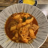 Tteokbokki with ramen  at Cow Tteokbokki  in Seoul